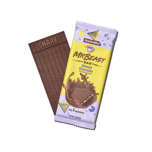 Mr Beast Barre de chocolat aux amandes