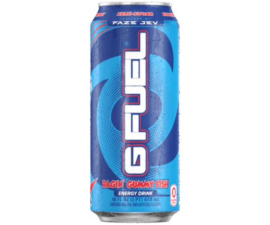 G Fuel Faze Jev Ragin' Gummy Fish Energy Drink