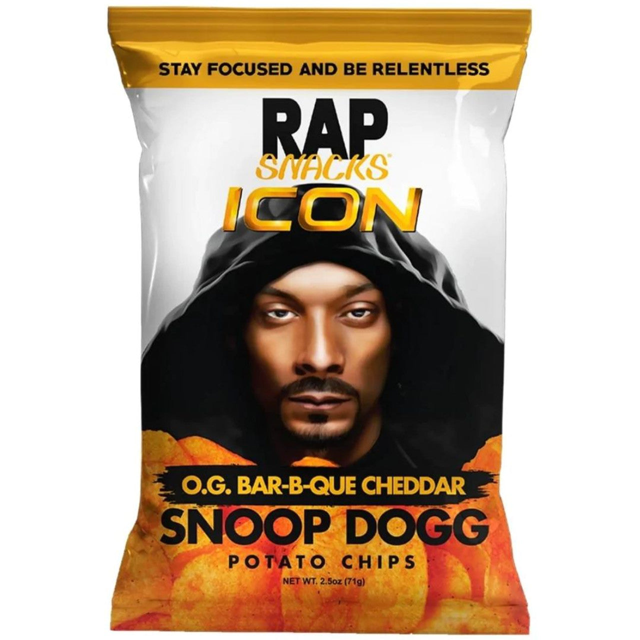 RAP SNACKS SNOOP DOGG O.G. BAR-B-QUE CHEDDAR CHIPS
