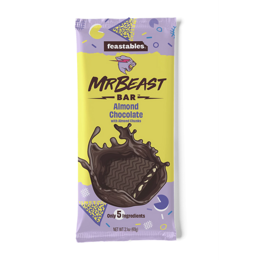 MR BEAST FEASTABLES CHOCOLATE BAR ALMOND CHOCOLATE